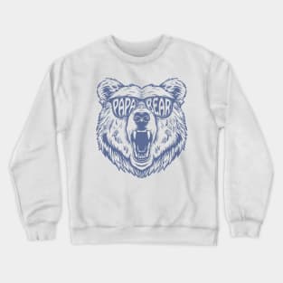 Papa Bear Sunglass New Best Dad Gift For Men Fathers Day Crewneck Sweatshirt